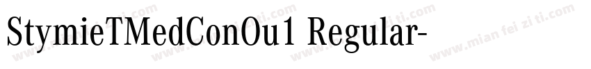 StymieTMedConOu1 Regular字体转换